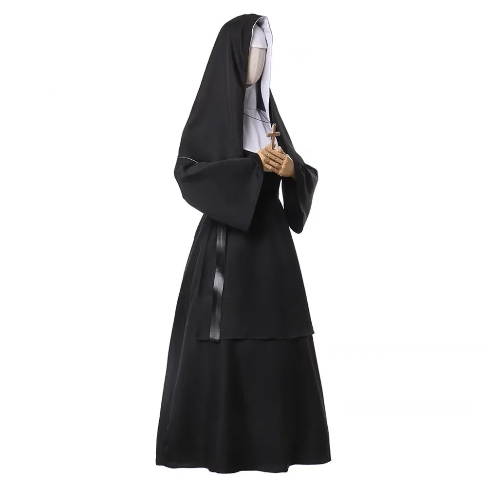 Bathrobe - 2026 Damen Nonnen-Kostüme Maria Mittelalter Cosplay