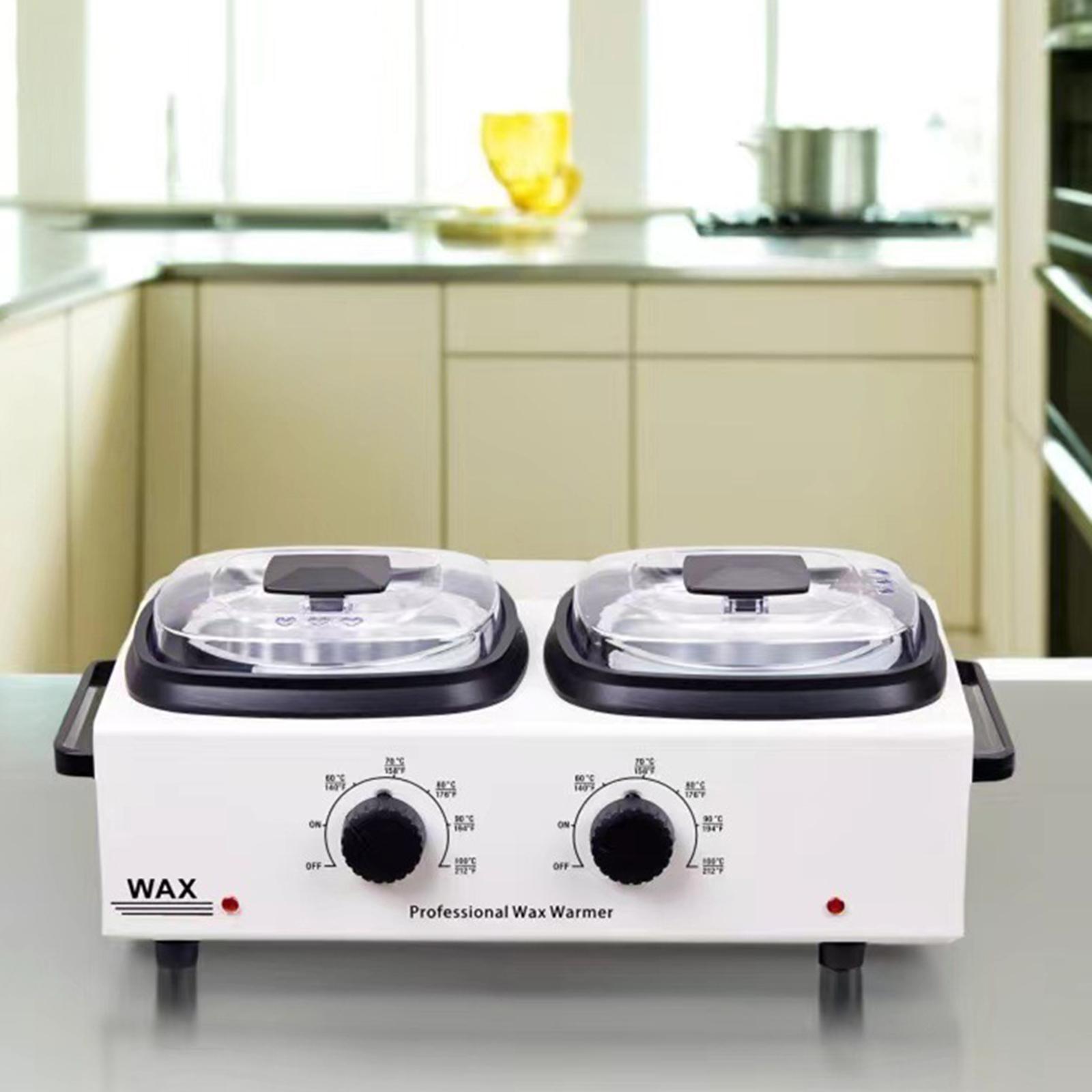Wax Warmer - Professioneller Doppel-Wachstopf Elektrischer Wachserhitzer Schönheitssalon Wachsschmelzer