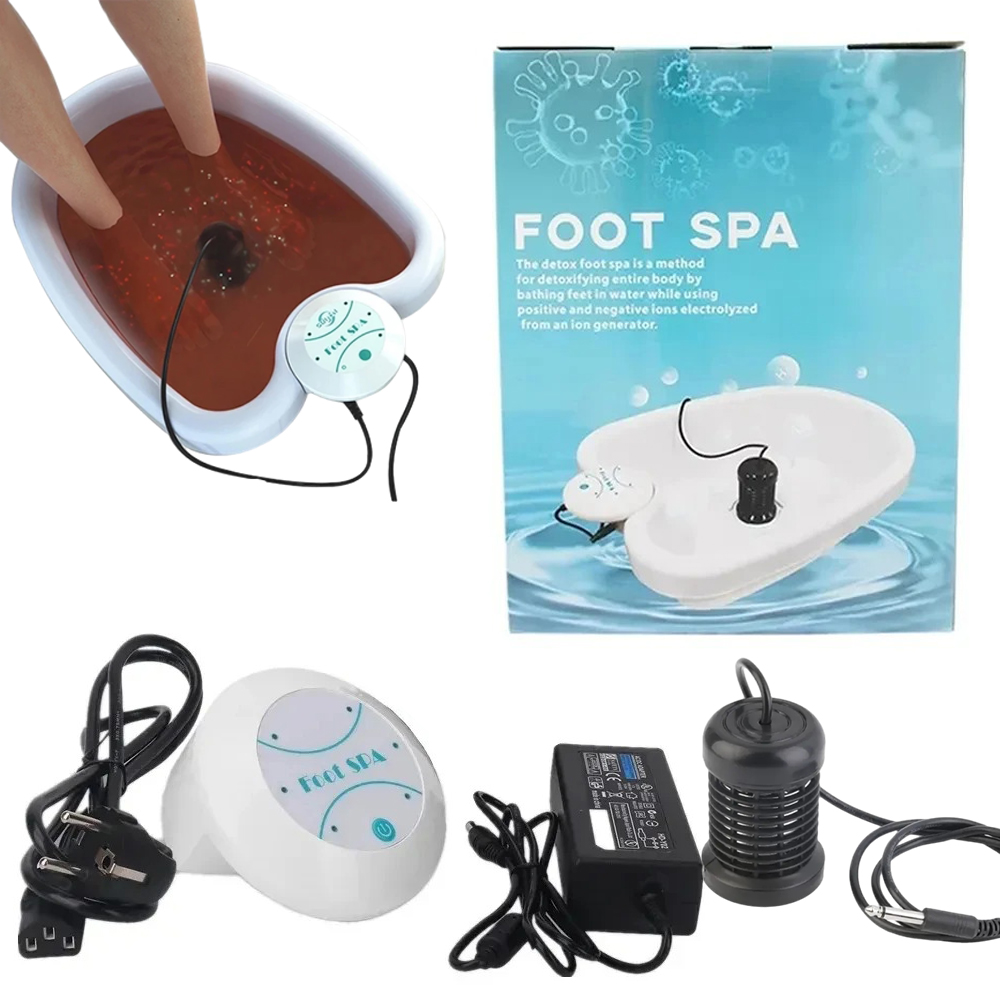 Bath Salts - Detox-Ionen-elektrisches Fuß-Spa-Badewannenmassagegerät mit Becken, vibrierender Whirlpool,