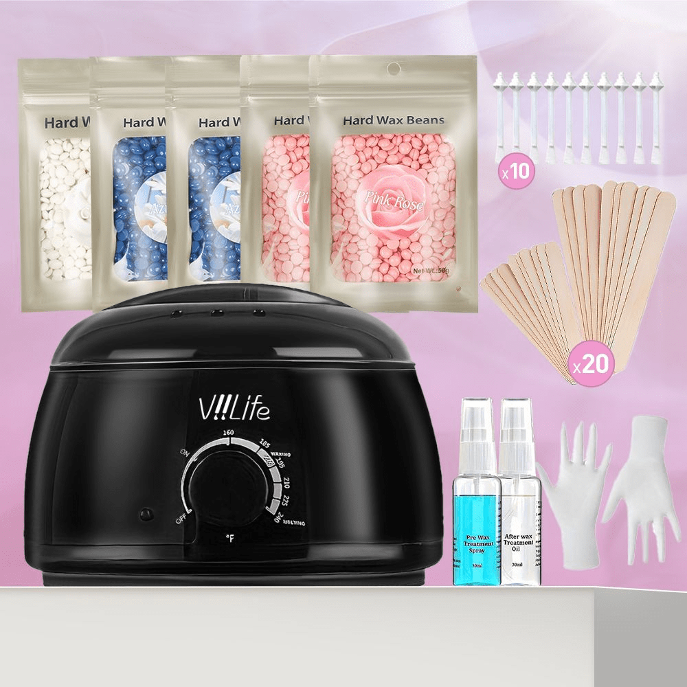 Wax Warmer - Wachs-Set zur Haarentfernung für Frauen und