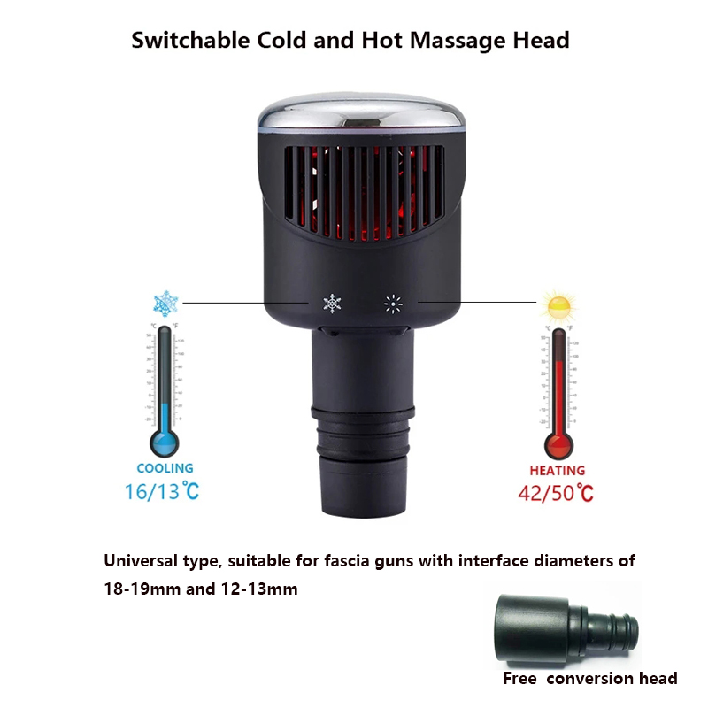 Massage Gun - Neuer wärmekochter Faszienpistolen-Massagekopf, Kaliber 19 mm,