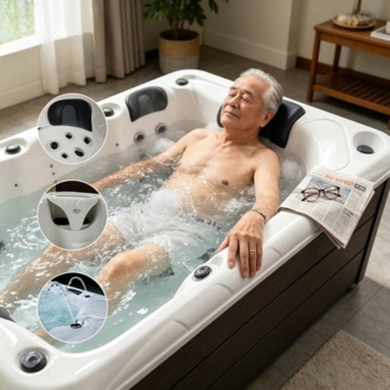 Hot Tub - Massage-Badewanne Acryl-Whirlpool Spa Hot Tub Jacuzzi