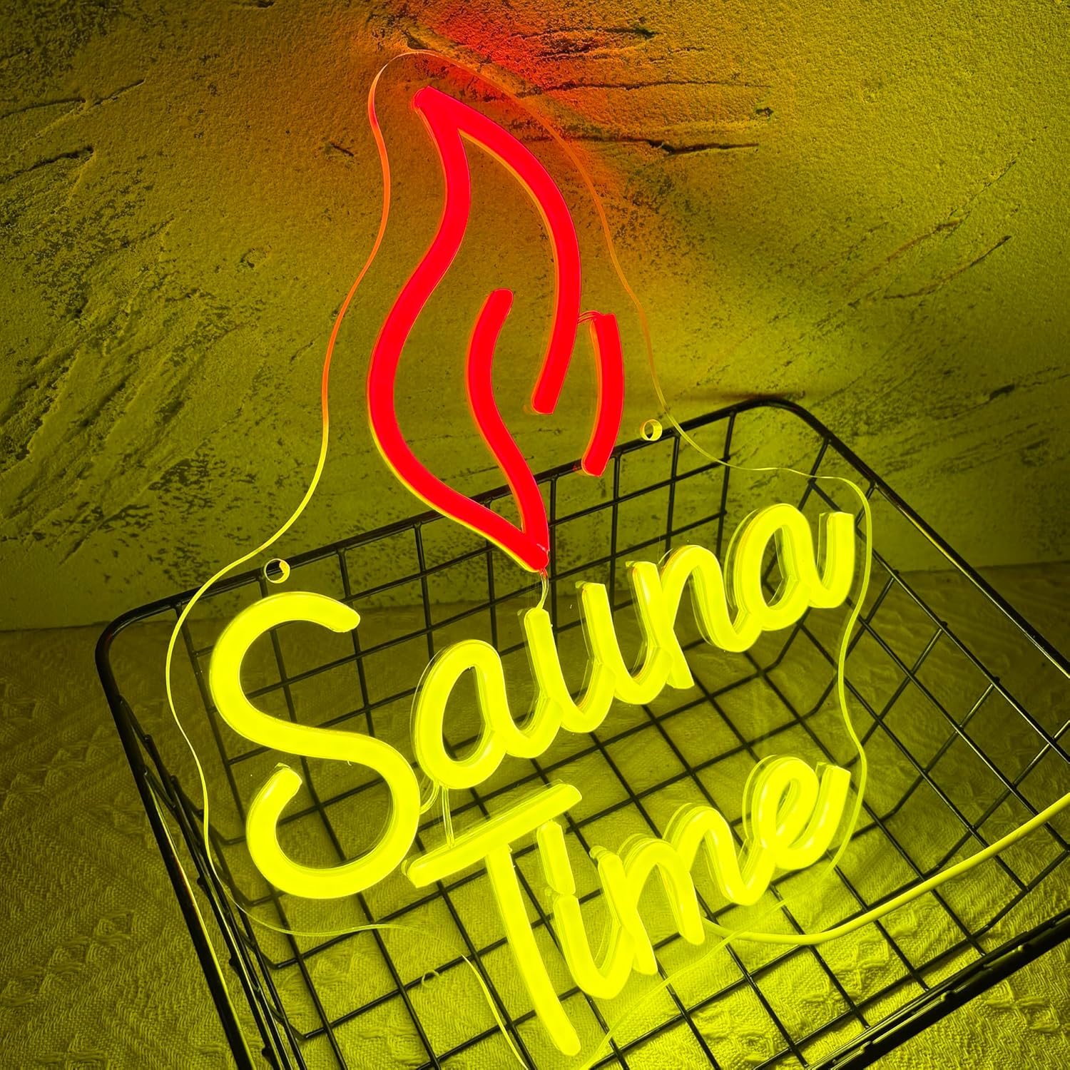 Sauna Time Neon-Schild: Dimmba – Spa Wellness Gym Bewertung und Preis